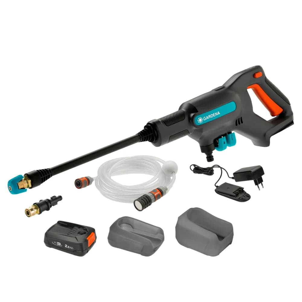 GARDENA Akku-Mitteldruckreiniger AquaClean 24/18V P4A Ready-To-Use Set