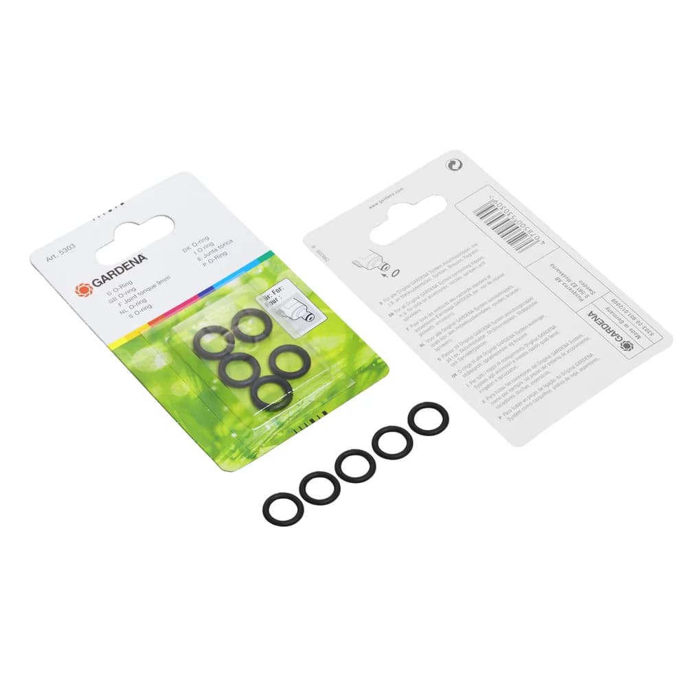 GARDENA Schlauchverbinder O-Ring-Set 9mm, 5 Stück