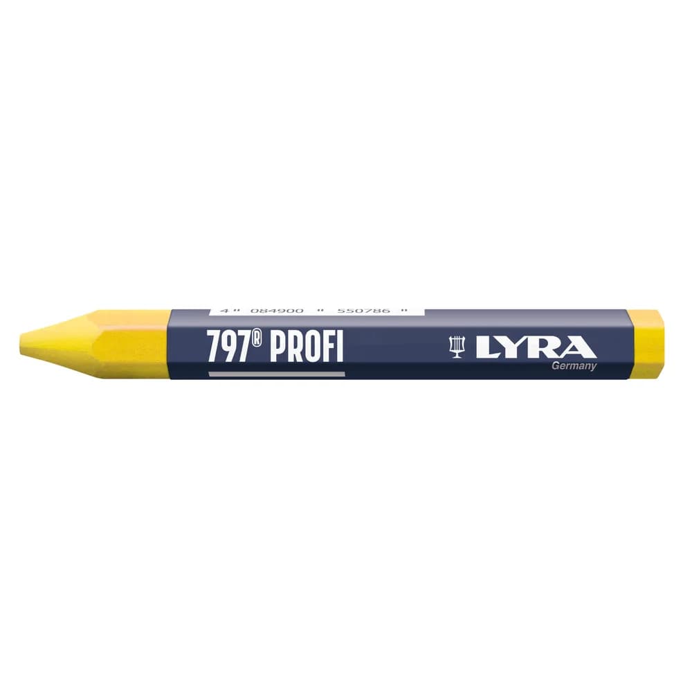 Förster/SignKreide gelb L120mm D12mm 6eckig papiert LYRA