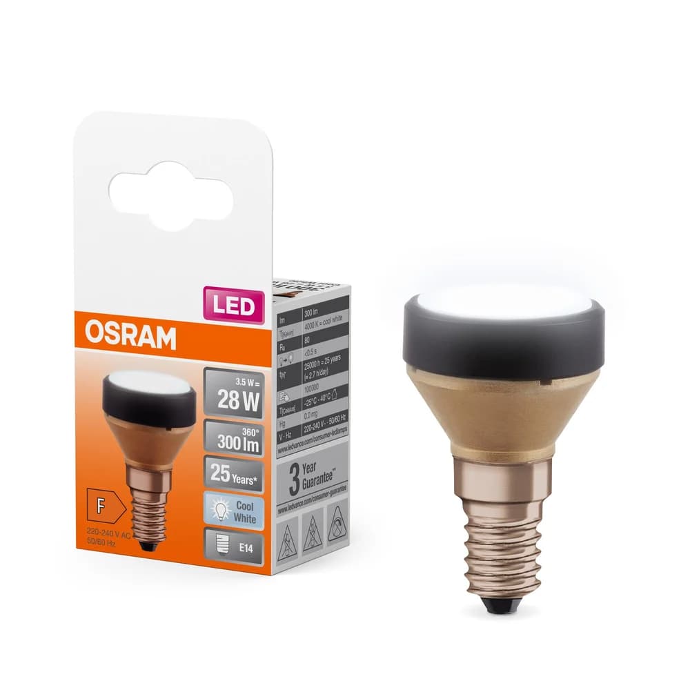E14 LED-Reflektorlampe, 300 lm = 28 W, neutralweiß, OSRAM