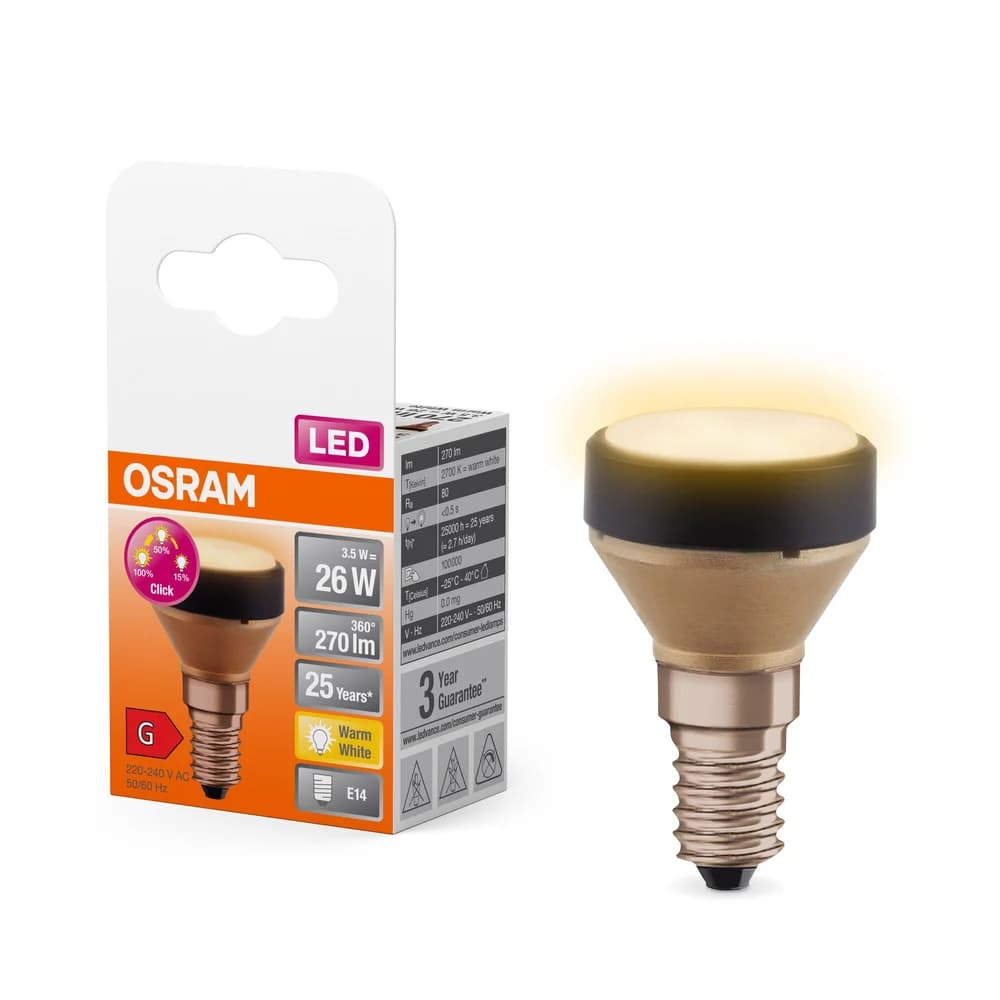Osram Flat Lamp, ultra-kompakte und flache LED Lampe mit E27 Sockel, ersetzt her