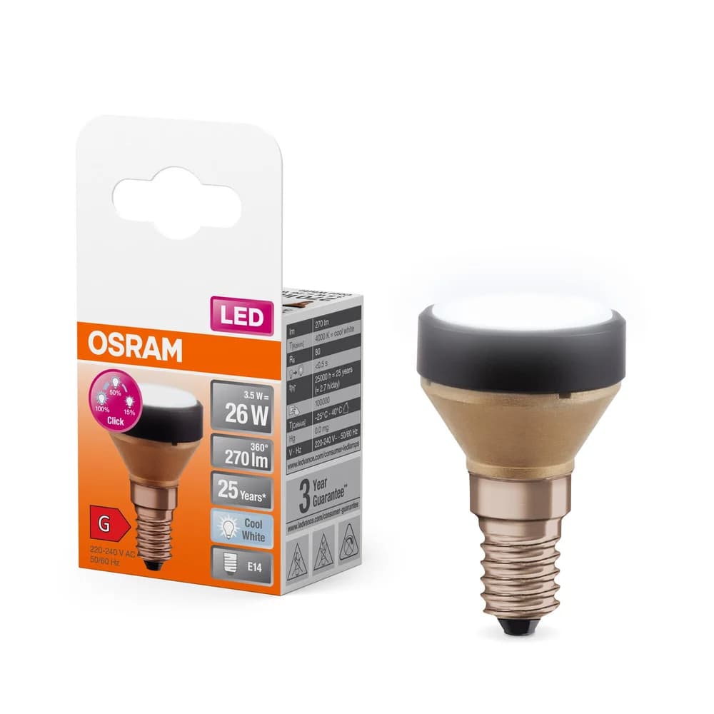 Osram Flat Lamp, ultra-kompakte und flache LED Lampe mit E27 Sockel, ersetzt her
