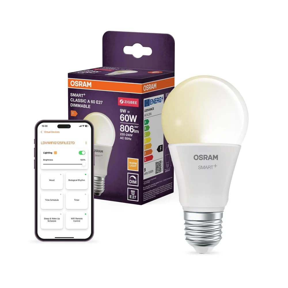 10er-Spar-Pack Osram E27 LED Lampe 8.5W wie 60W 2700K warmweißes Licht