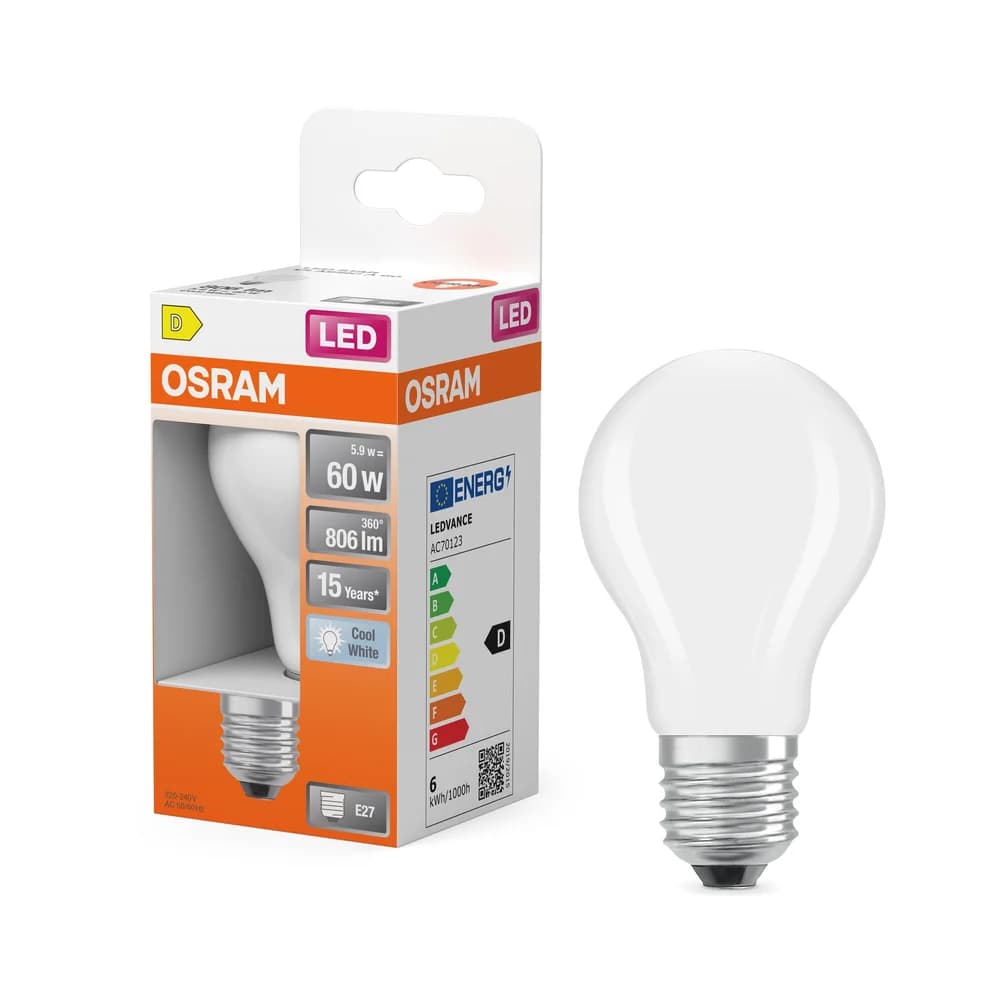OSRAM E27 Star Classic A 60 LED Lampe 5.9W wie 60W 4000K neutralweißes Licht