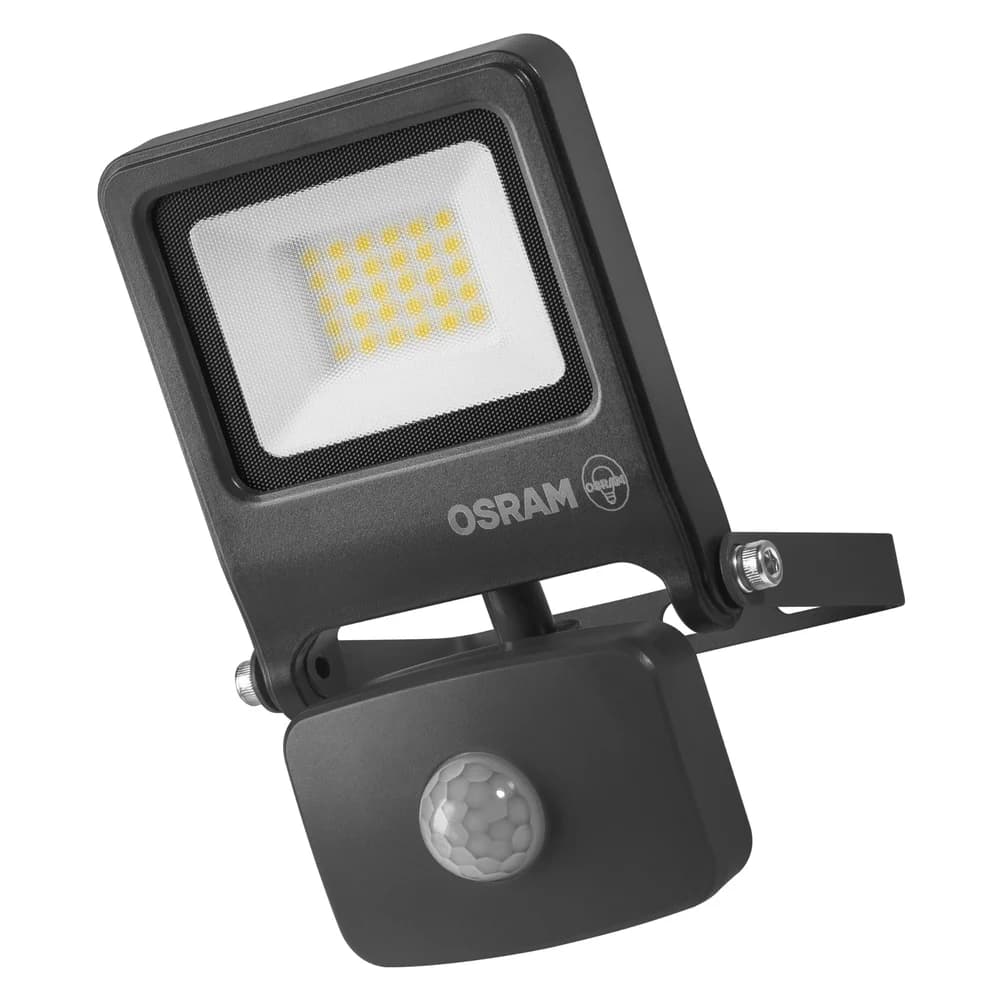 Osram Endura LED Außen Fluter mit Sensor 20W 3000K warmweißes Licht IP44 grau