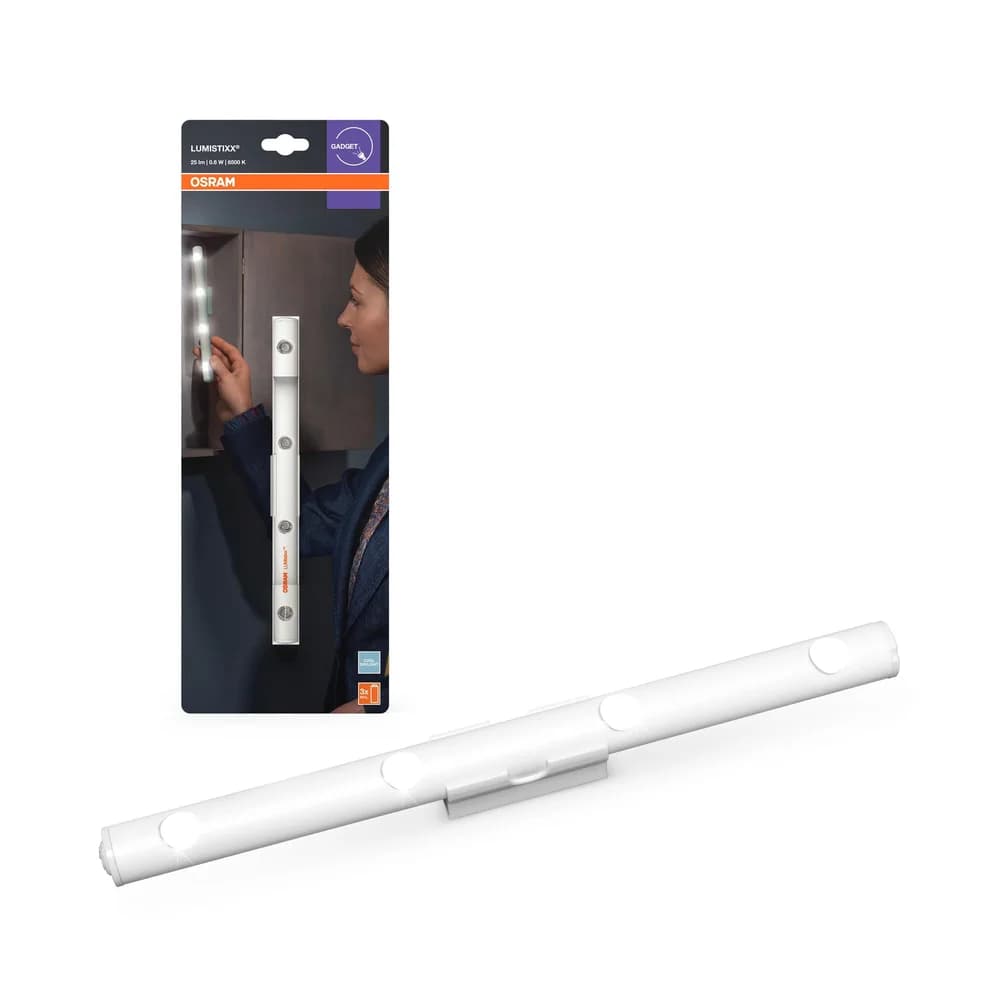 LED-Batterieleuchte 0.6W 6500K Kaltweiß 25lm Weiß LUMIstixx Osram