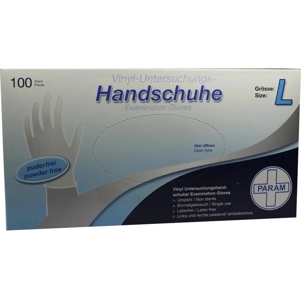 Handschuhe Einmal Vinyl puderfrei L