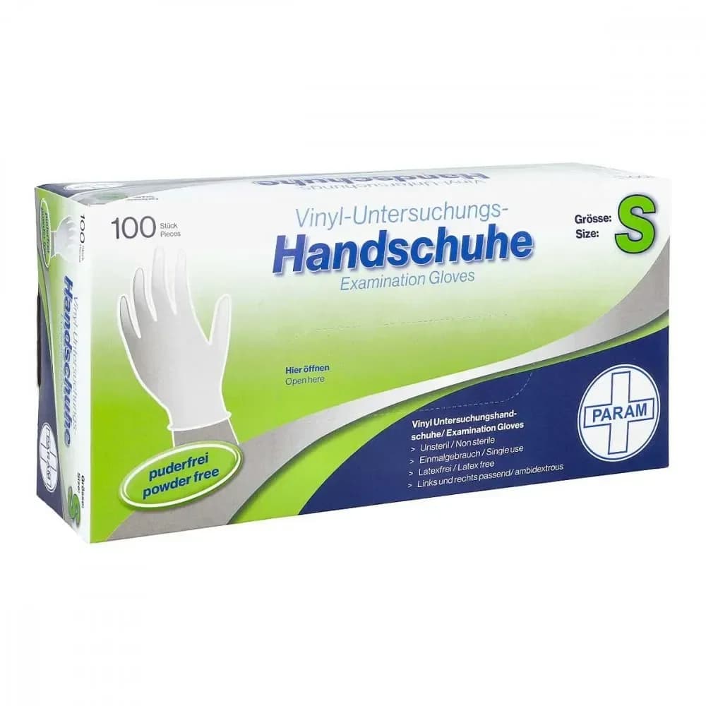 Handschuhe Einmal Vinyl puderfrei S