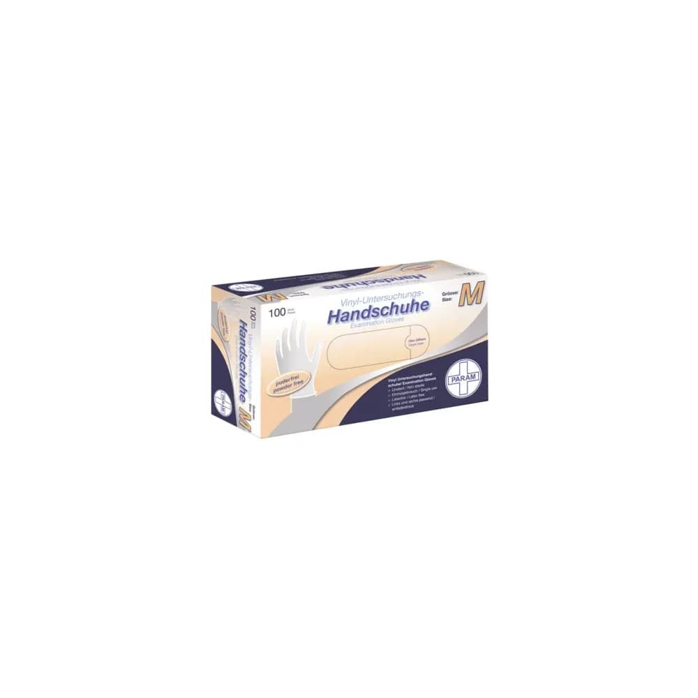 Handschuhe Einmal Vinyl puderfrei M