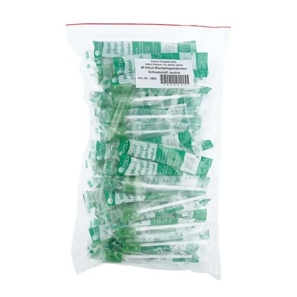 Mundpflegestäbchen Schaumstoff neutral