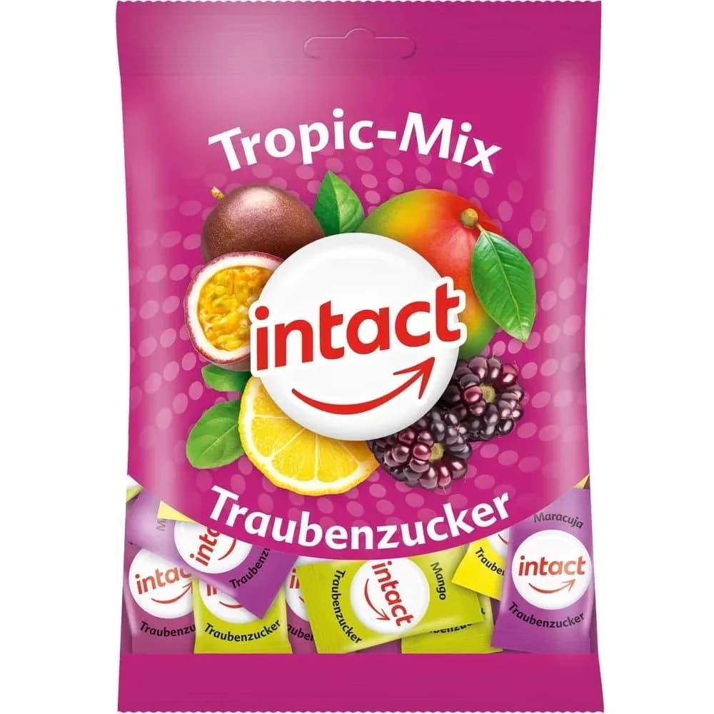 Intact Traubenzucker Beutel Tropic-mix