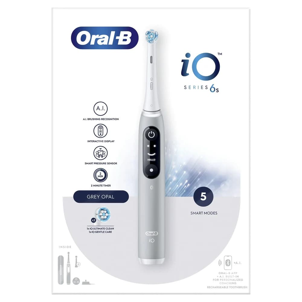 Oral-B iO Series 6s Grey Opal elekt. Zahnbürste