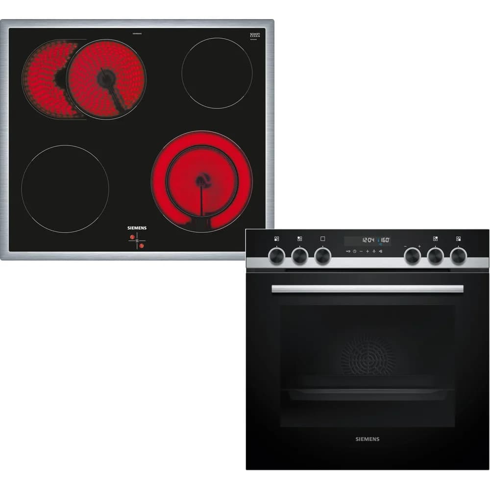 SIEMENS PQ521KB11 iQ500 (Herd); iQ300 (Kochfeld), Einbauherdset (Elektrokochfeld, A+, 71 l)