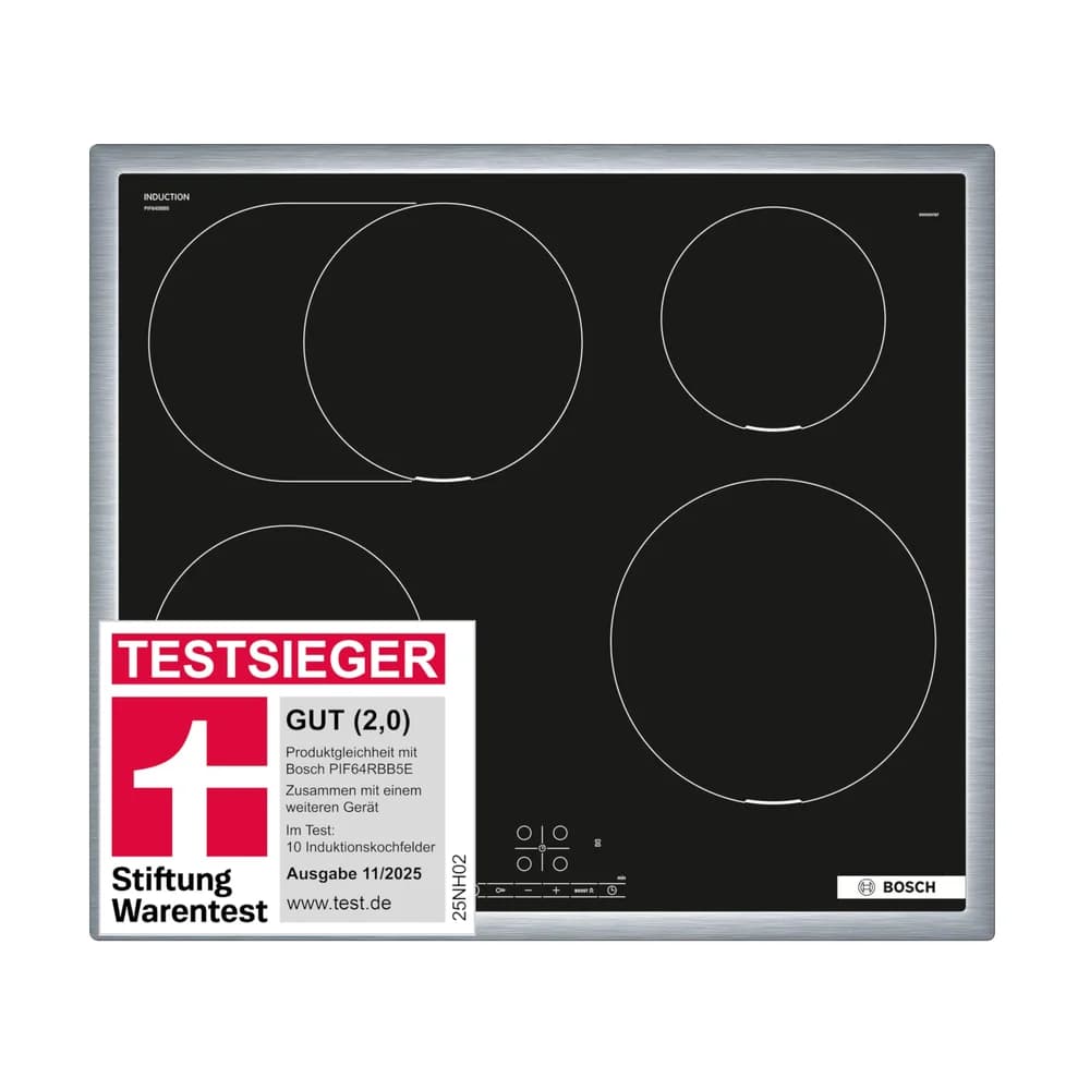 Bosch Hausgeräte PIF645BB5E, Kochfeld, Schwarz