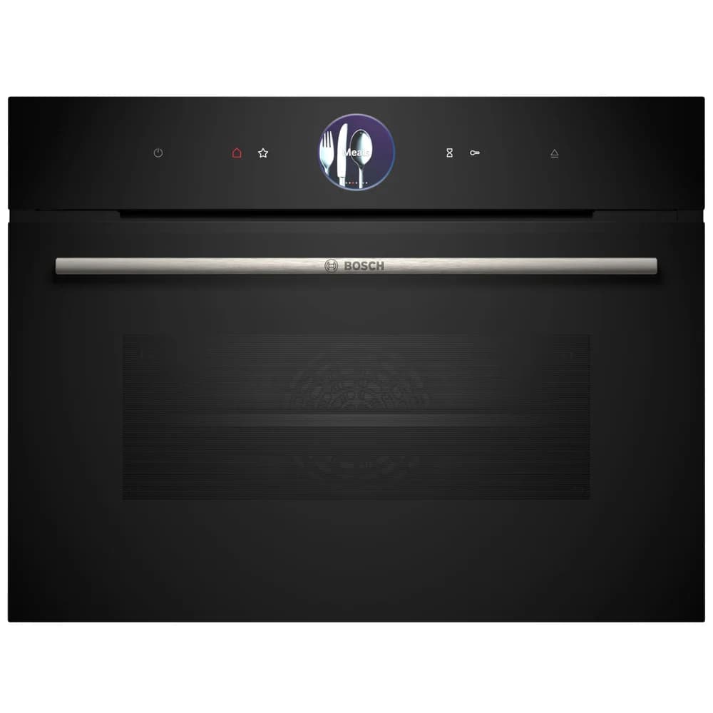 Bosch Serie 8, Einbau-Kompaktdampfbackofen, 60 x 45 cm, Schwarz CSG7361B1