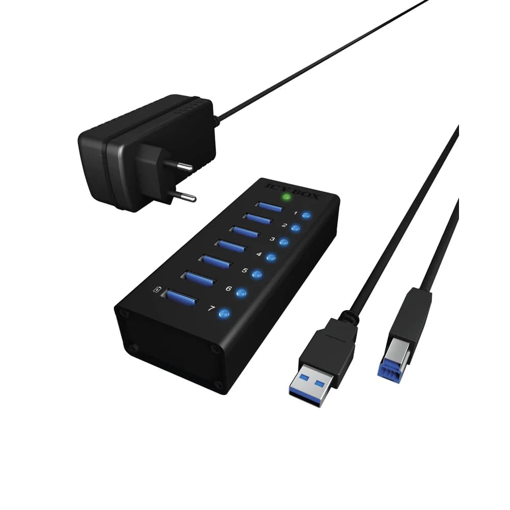 ICY BOX IB-AC618 5000 Mbit/s Schwarz