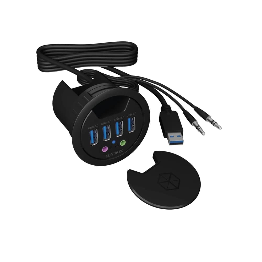 ICY BOX IB-HUB1403A - 4 Port USB 3.0 Tisch-Hub