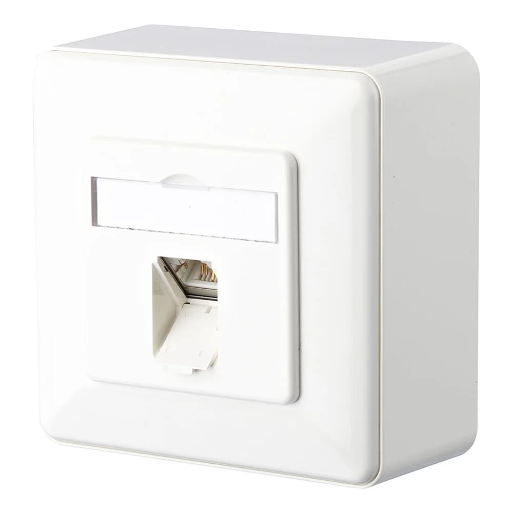 METZ CONNECT E-DAT C6A 1 Port AP reinweiß