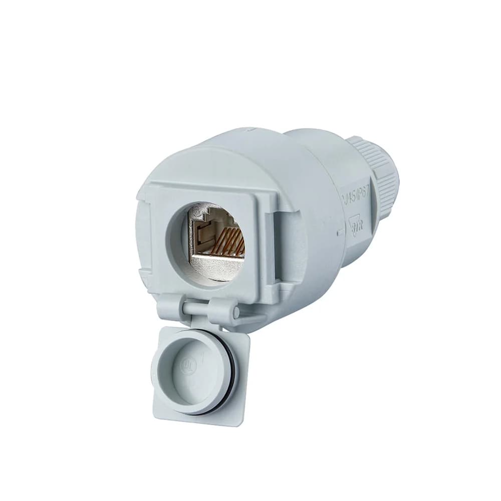 Metz Connect Kupplung Cat.6A 1-Port lgr 1309515003-E