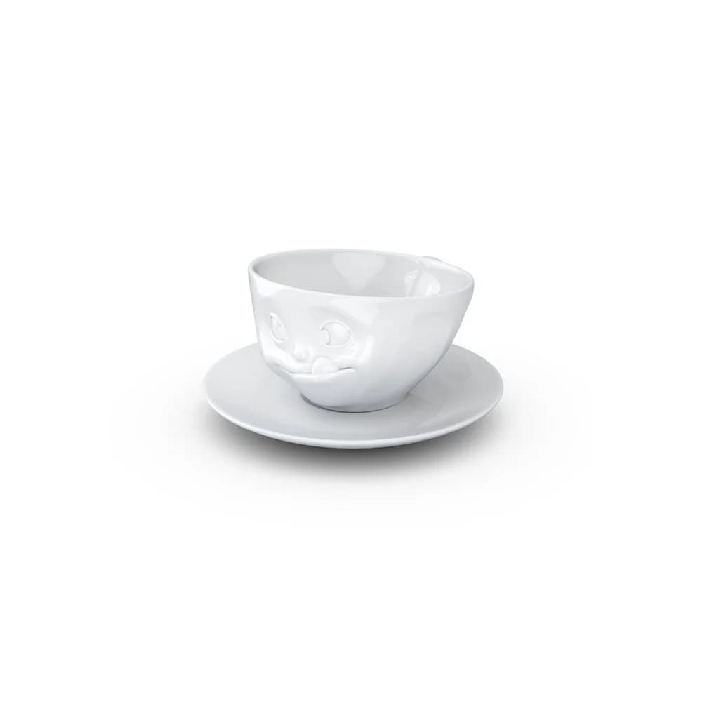 fiftyeight Kaffeetasse Lecker weiß