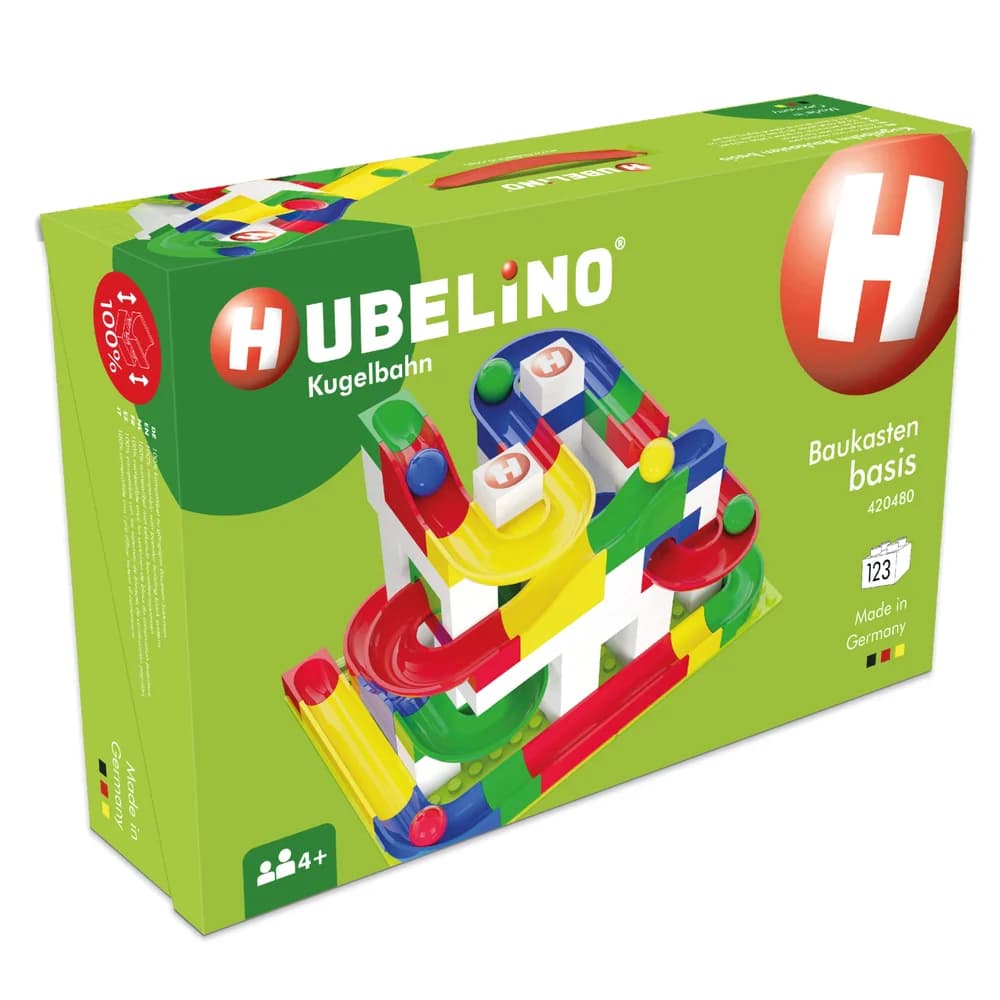 Hubelino Kugelbahn Baukasten basis 123-tlg., mehrfarbig