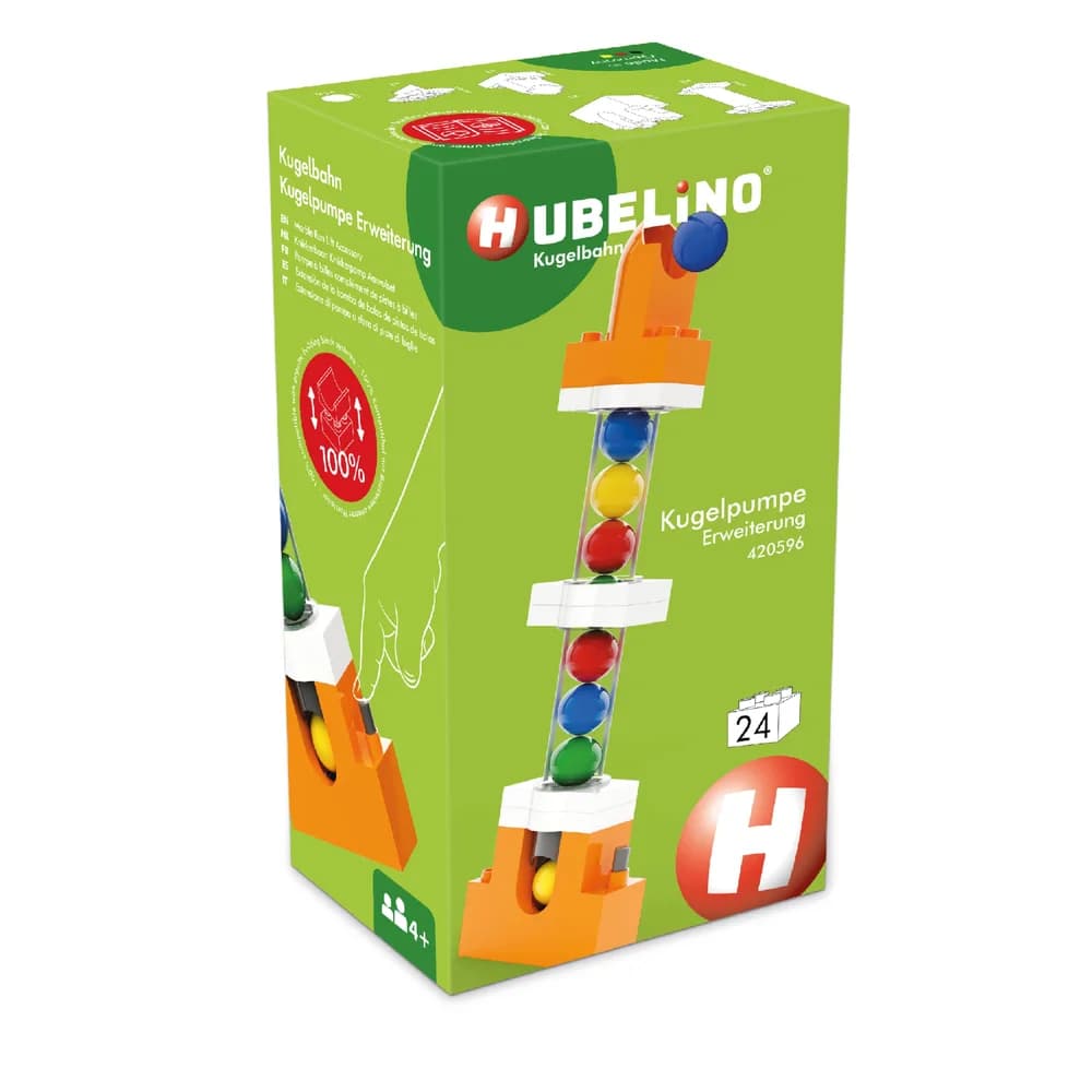 Hubelino Kugelbahn Erweiterung Kugelpumpe, mehrfarbig