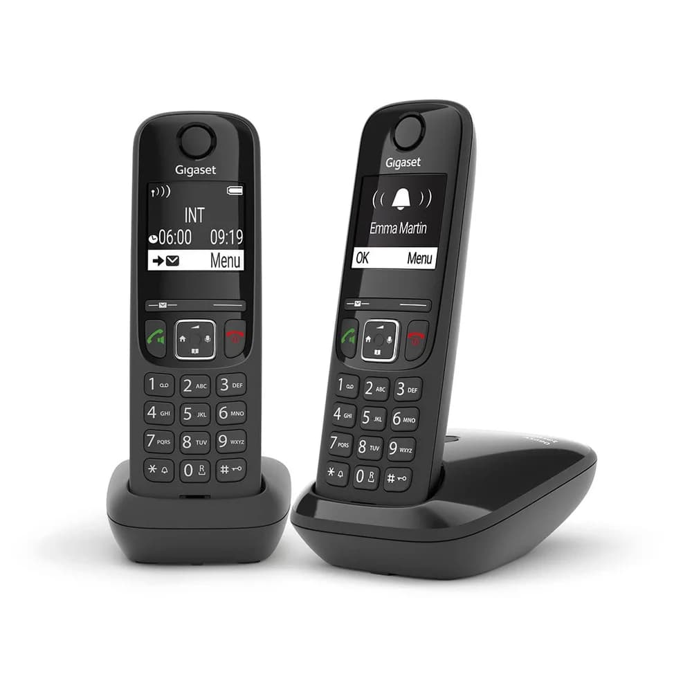 Gigaset Schnurloses Telefon »AS690 Duo« schwarz
