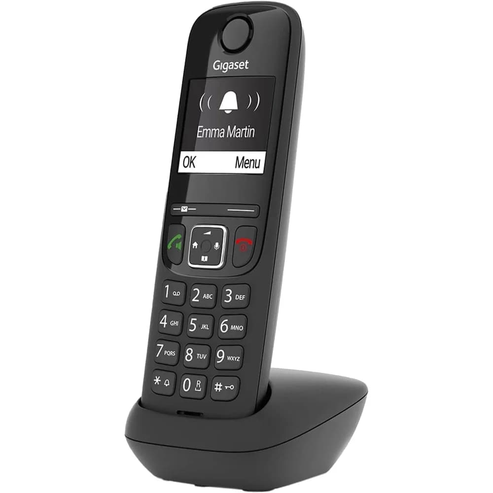 Gigaset AS690HX Analoges/DECT-Telefon Anrufer-Identifikation Schwarz