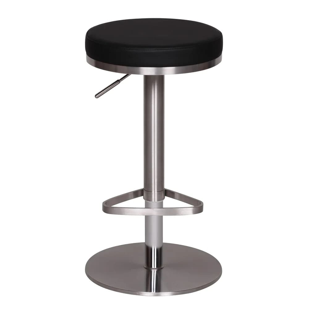 WOHNLING Barhocker WL1.293 Schwarz Edelstahl