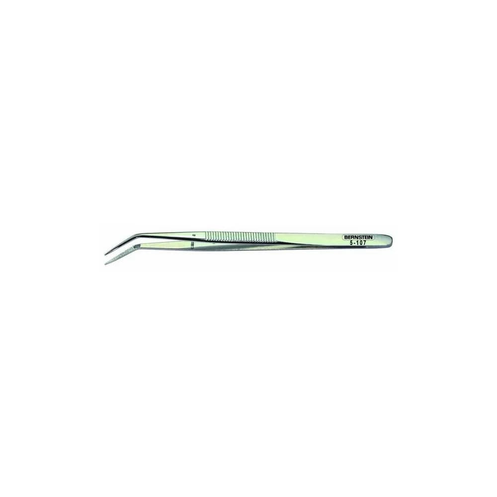 BERNSTEIN Anatomische Pinzette 150mm Form 22b mit Führungsstift gezahnt