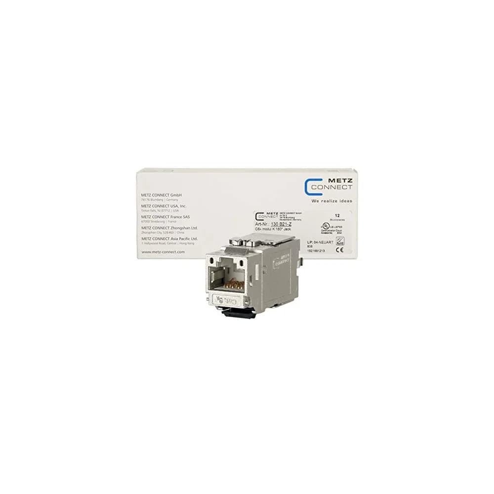 METZ CONNECT C6Amodul K 180° Jack, 12 Stück