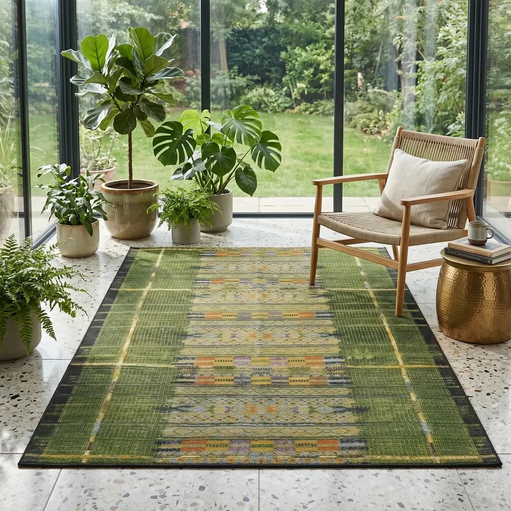 Gino Falcone In- & Outdoorteppich Aurora green 300 x 400 cm