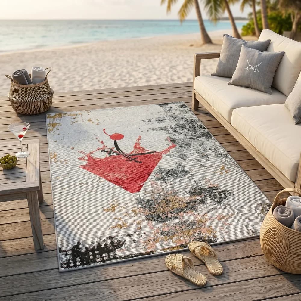 Sansibar In- & Outdoorteppich Rantum Beach SA-027 blue 60 x 100 cm