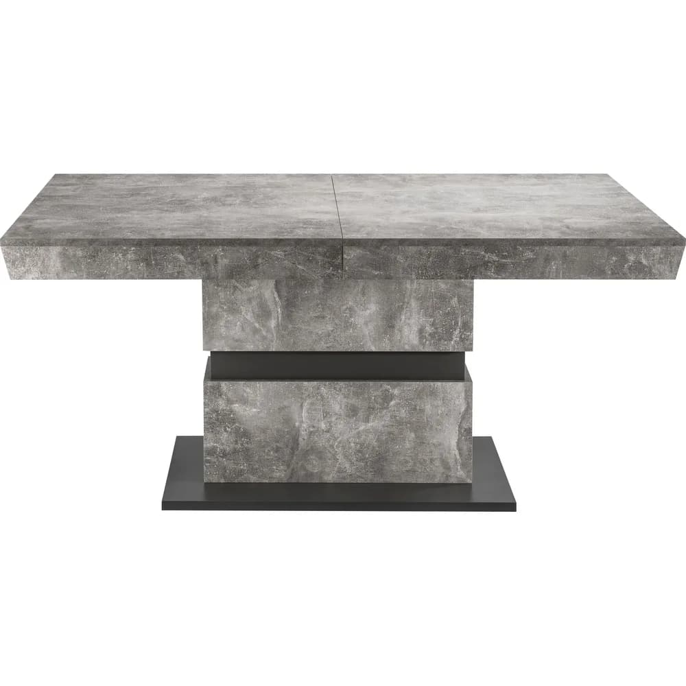 BYLIVING Esstisch Matthew (Beton, 160-215cm (ausziehbar))