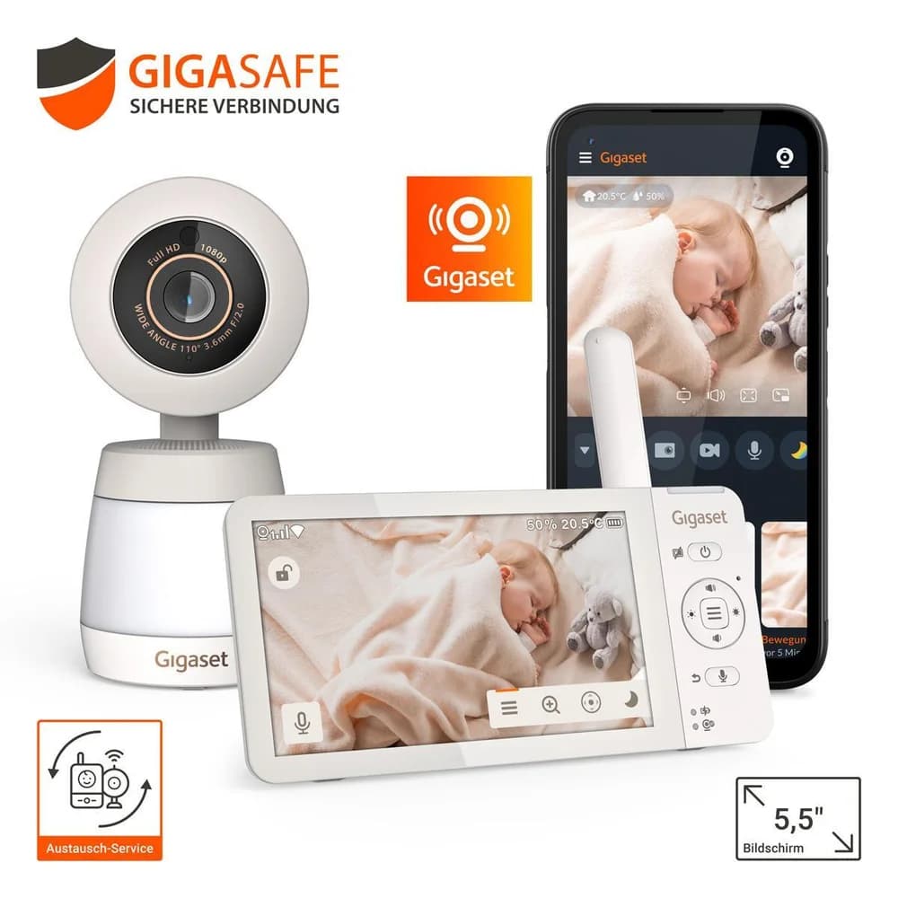 Gigaset Video-Babyphone BABY 700 Connected