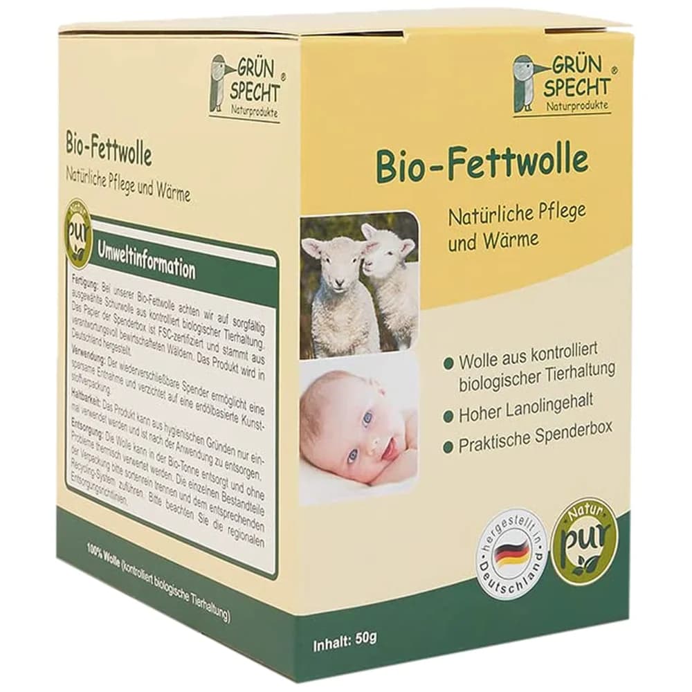 Bio-Fettwolle 50g