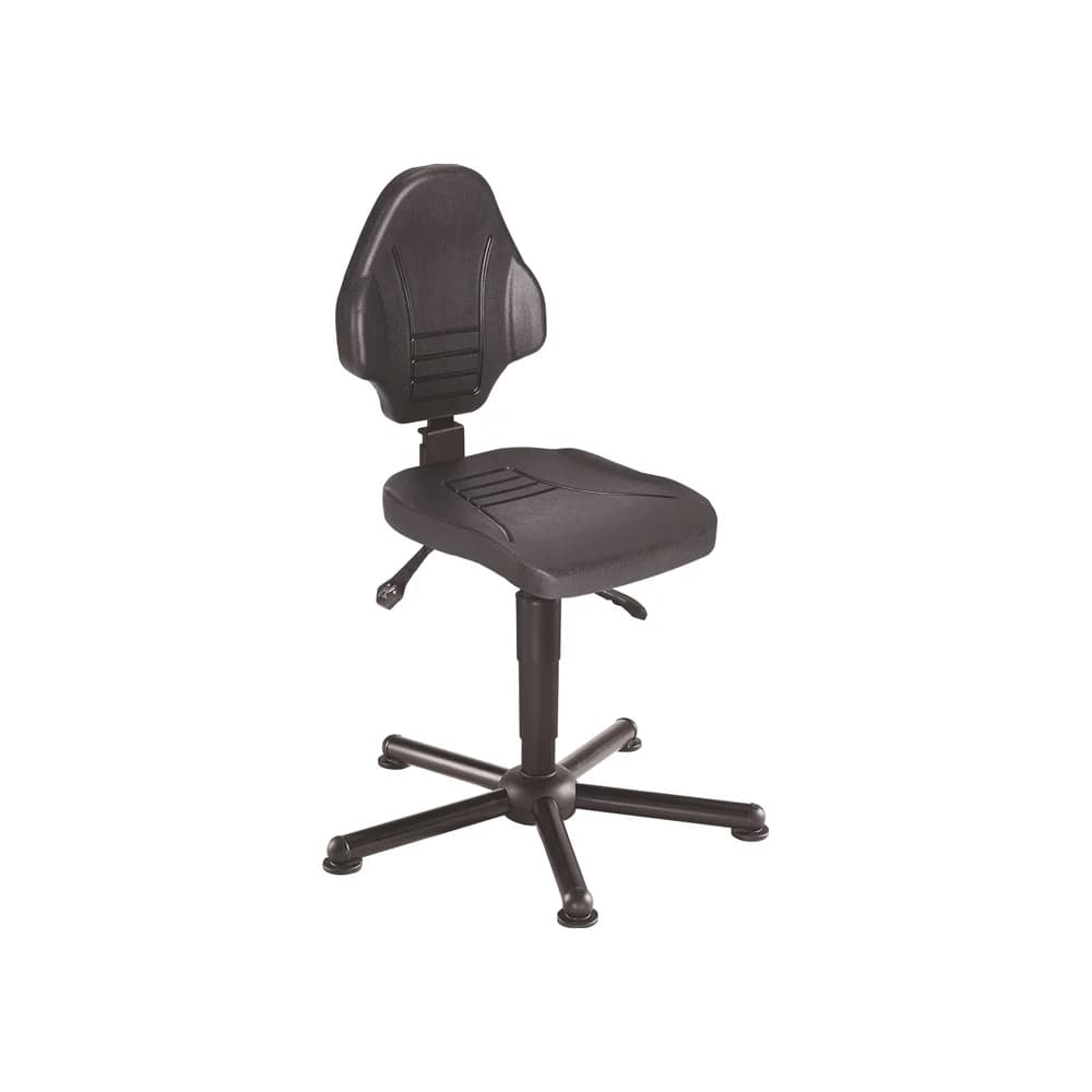 meychair Arbeitsdrehstuhl W13-25-TG-PU schwarz, bis zu 250kg belastbar