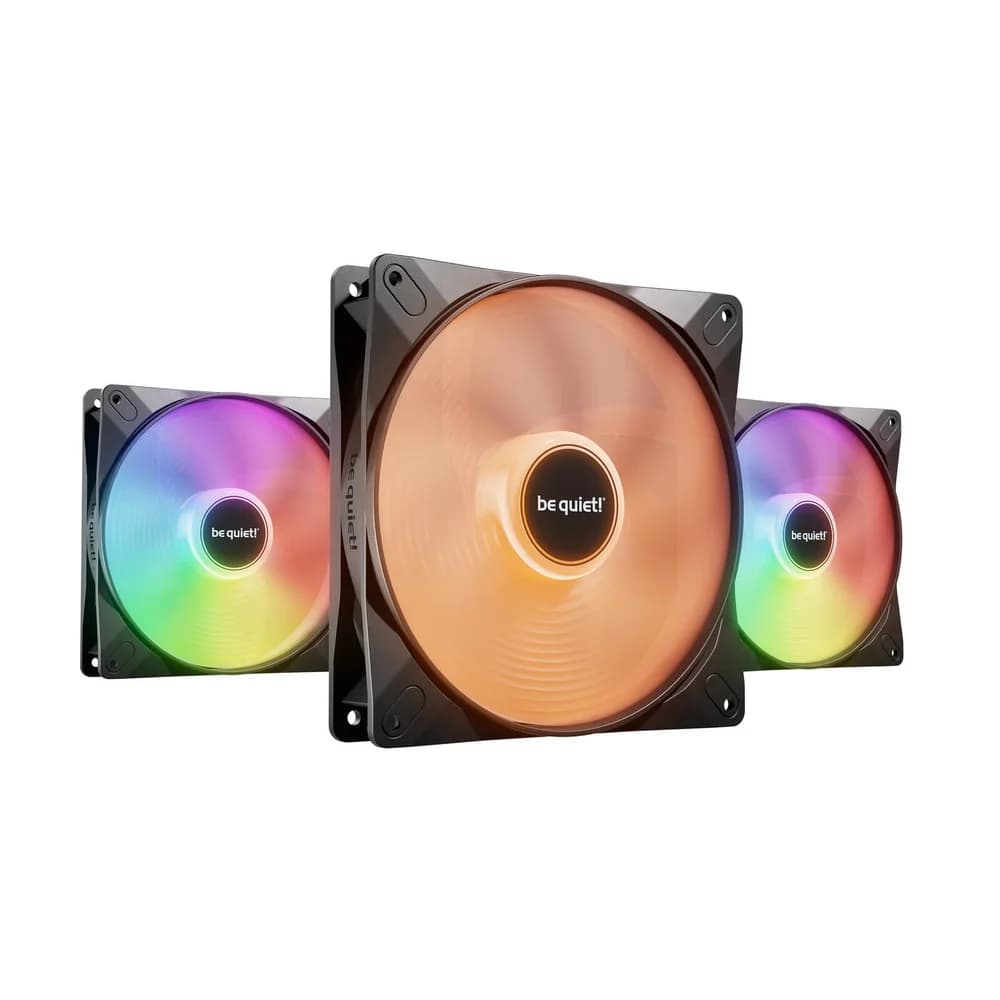 be quiet! Light Wings LX 140mm PWM Reverse Triple Pack, Schwarz