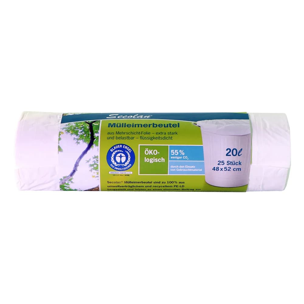Secolan Müllbeutel 20L - weiß - 25 Stück