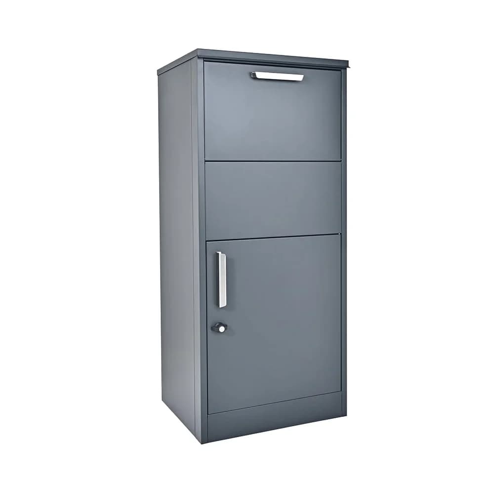 Westmann Stahl Paketbox Pepe Anthrazit 50x39x114 cm - Grau