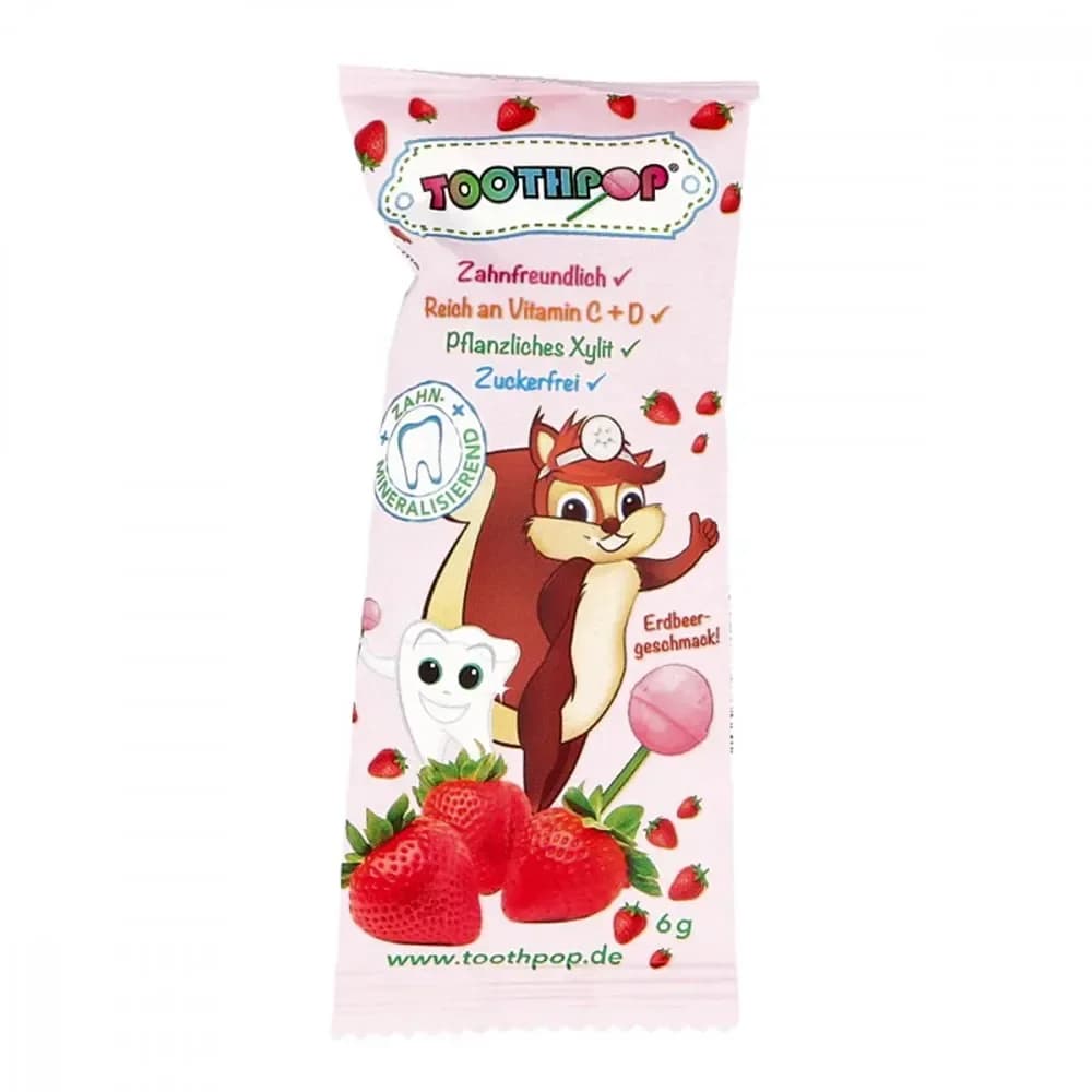 Toothpop Erdbeere (6 g)