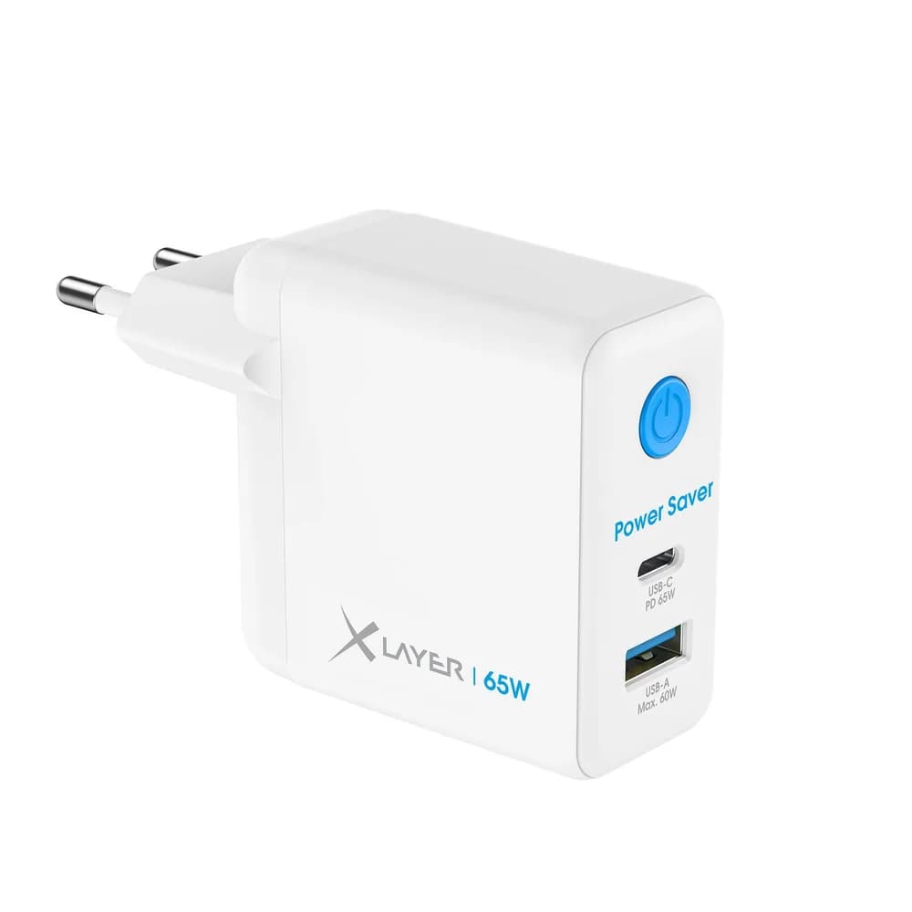XLAYER 219703 USB-C Power Saver 65W Ladegerät weiß Handy-Netzteile