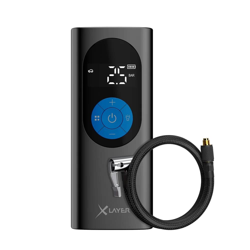 Xlayer Mobiler Akkukompressor Luftpumpe 10 bar 6000 mAh Powerbank