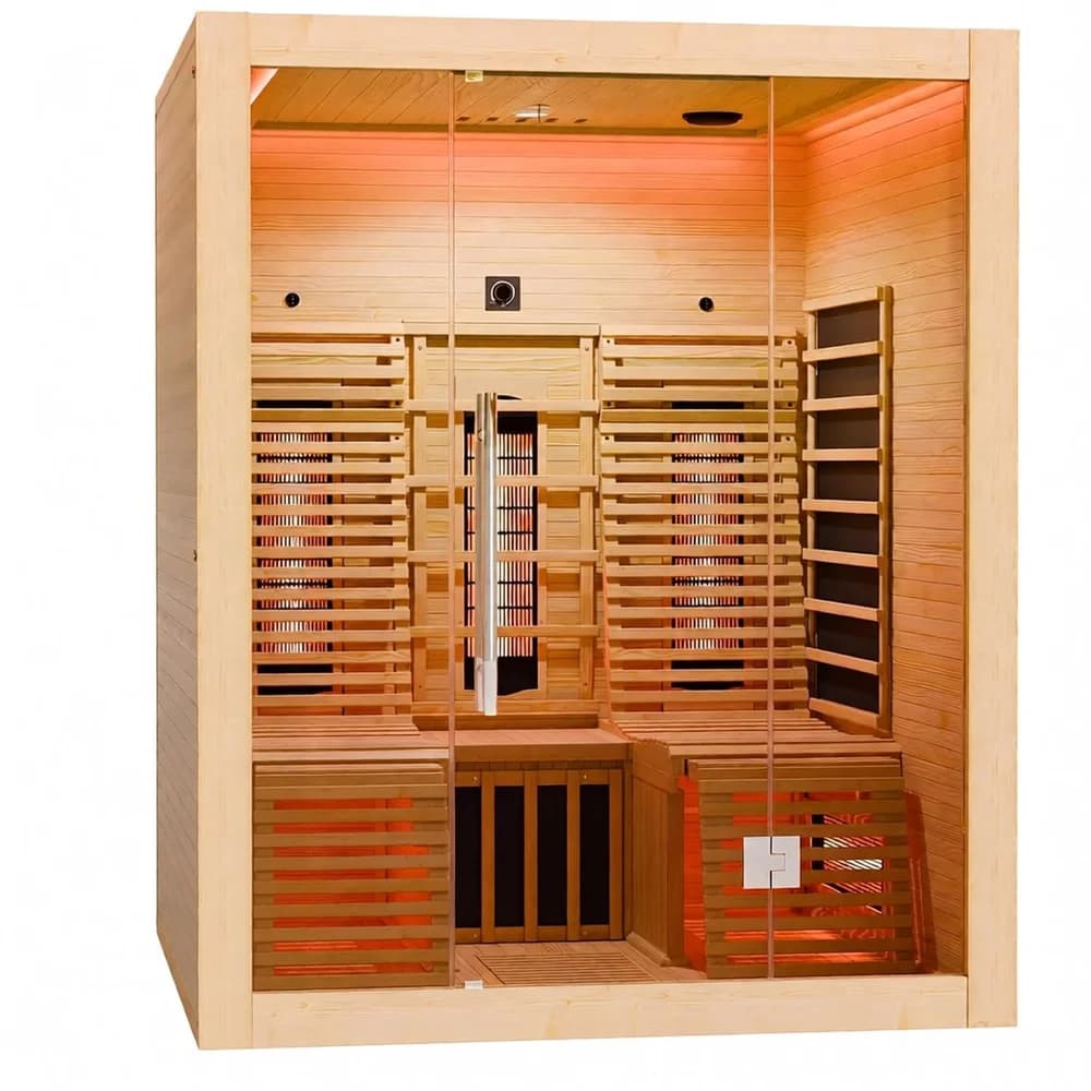 ARTSAUNA Infrarotkabine »Helsinki150«, mit Dual-Technologie und Hemlockholz