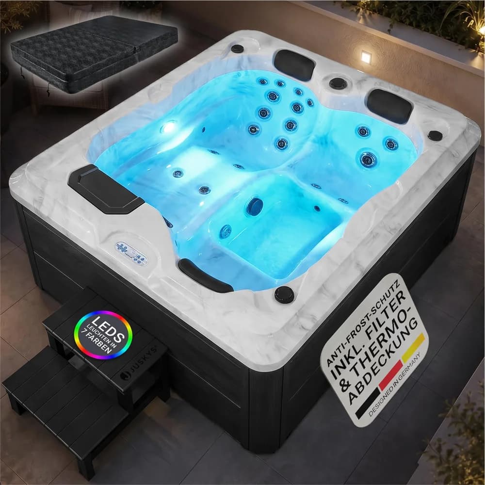 ARTSAUNA Whirlpool »OASIS«, mit 31 Massagedüsen, LED-Lichtspiel, 620 l