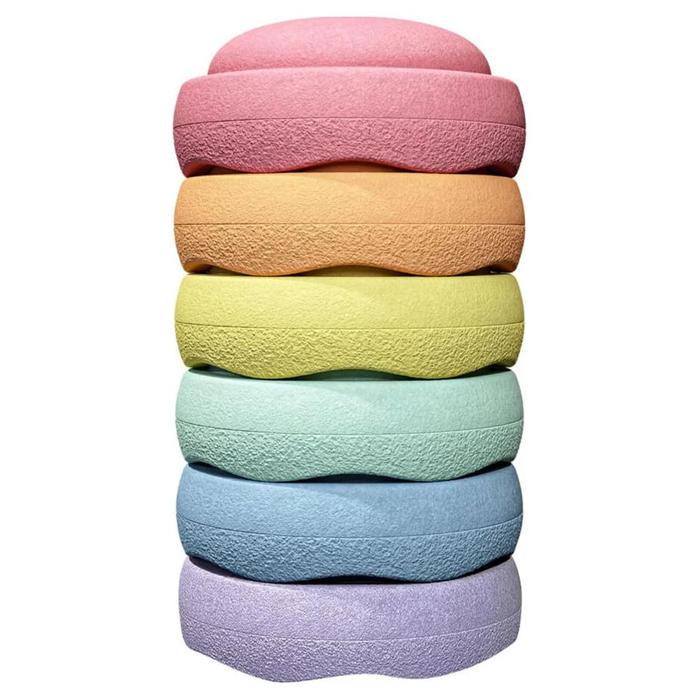 Stapelstein Original Mini rainbow pastel 6er