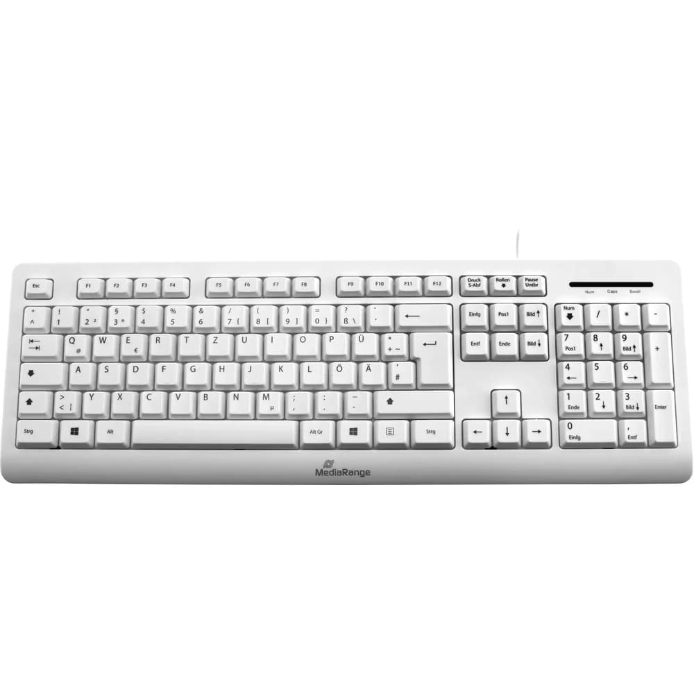 MediaRange MROS110 kabelgebundene USB-Tastatur - Weiß
