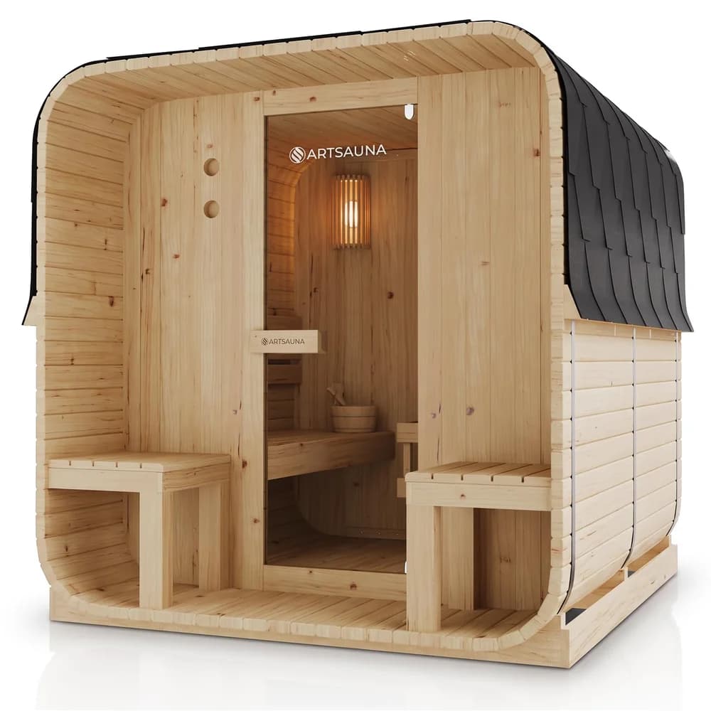 ARTSAUNA Cube Fasssauna Nolvik (XXL)