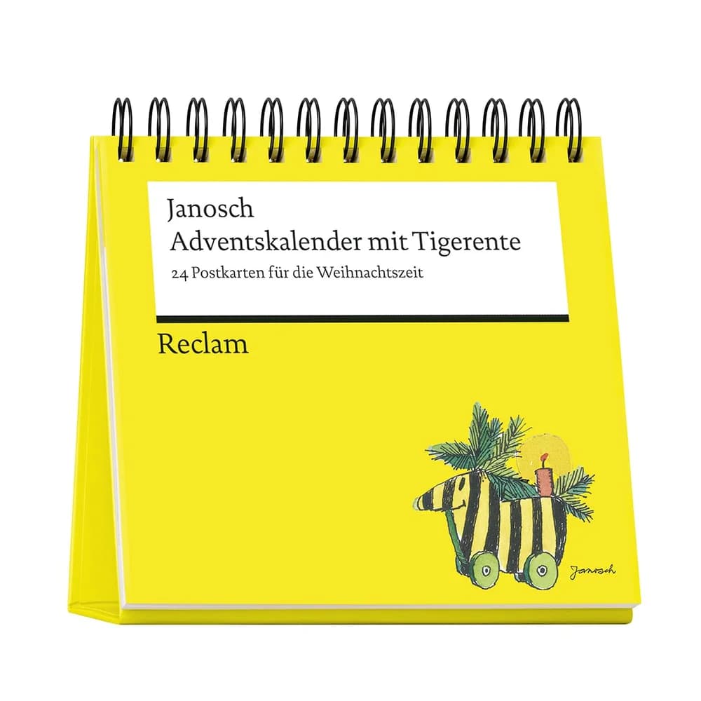 Adventskalender mit Tigerente. 24 Postkarten für die Weihnachtszeit