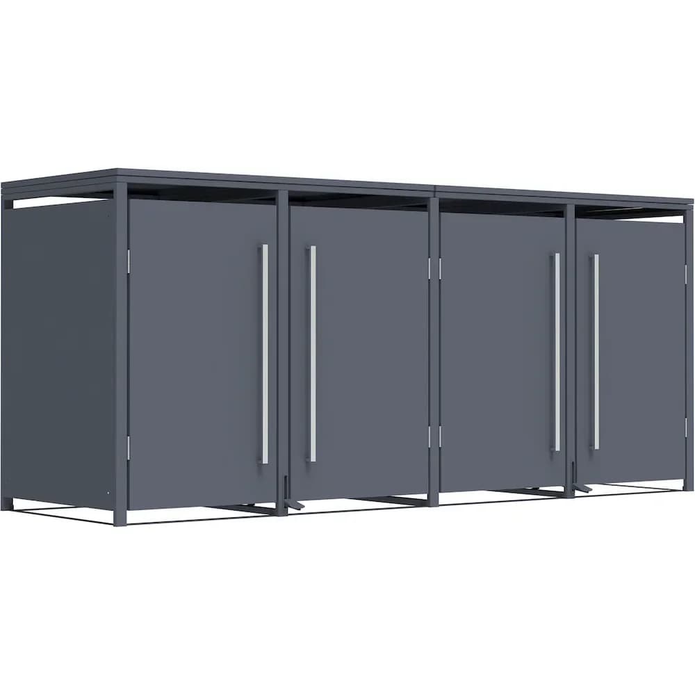 Westmann Mülltonnenbox »Pedura 4« 4x 240 L grau